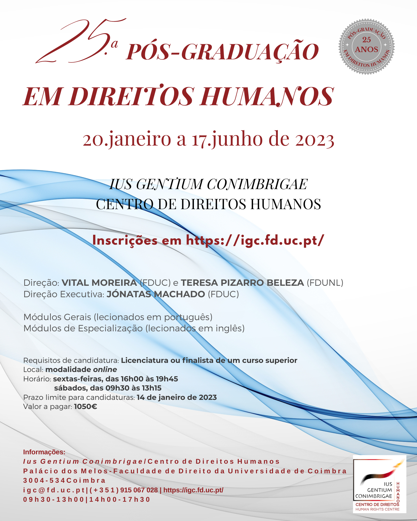XXV Curso de Pós-graduação em Direitos Humanos