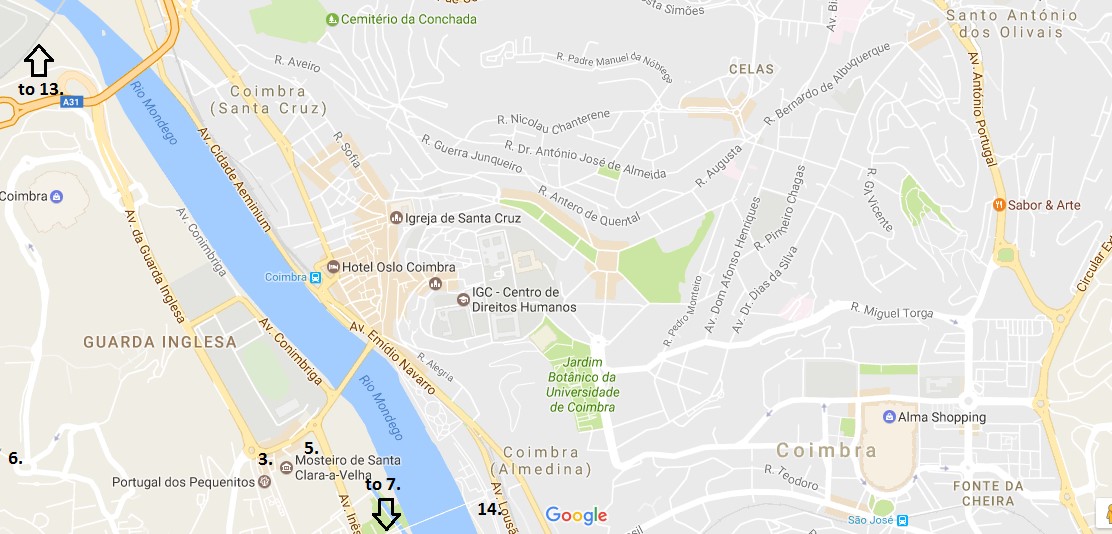 Mapa de Coimbra