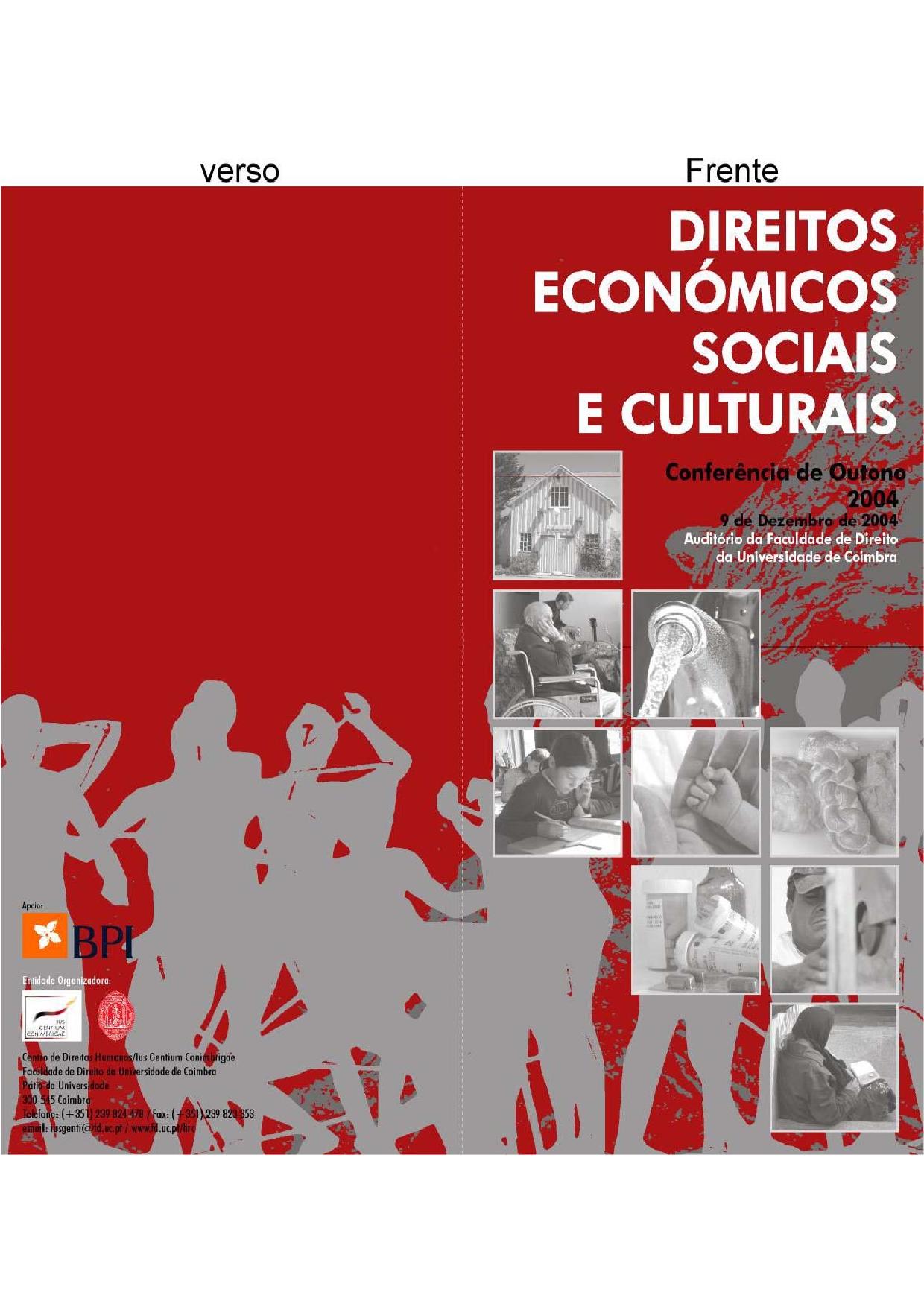 Conferência: Direitos Económicos, Sociais e Culturais