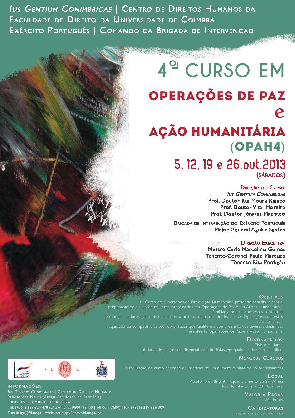 4º Curso de Operações de Paz e Acção Humanitária