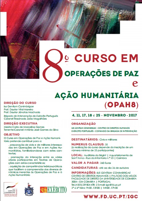 8º Curso de Operações de Paz e Ação Humanitária