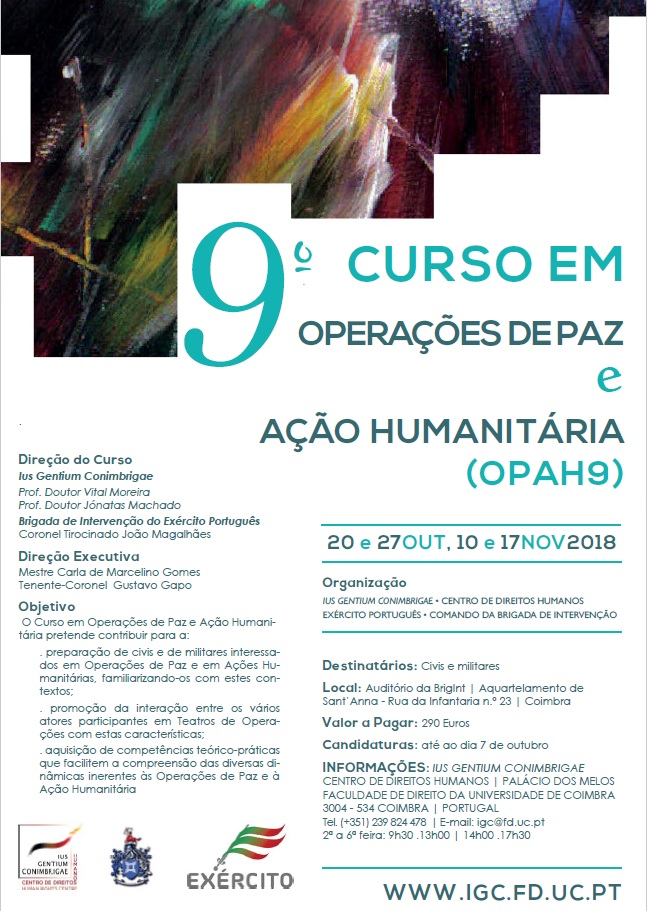 IX Curso de Operações de Paz e Ação Humanitária (OPAH2018)