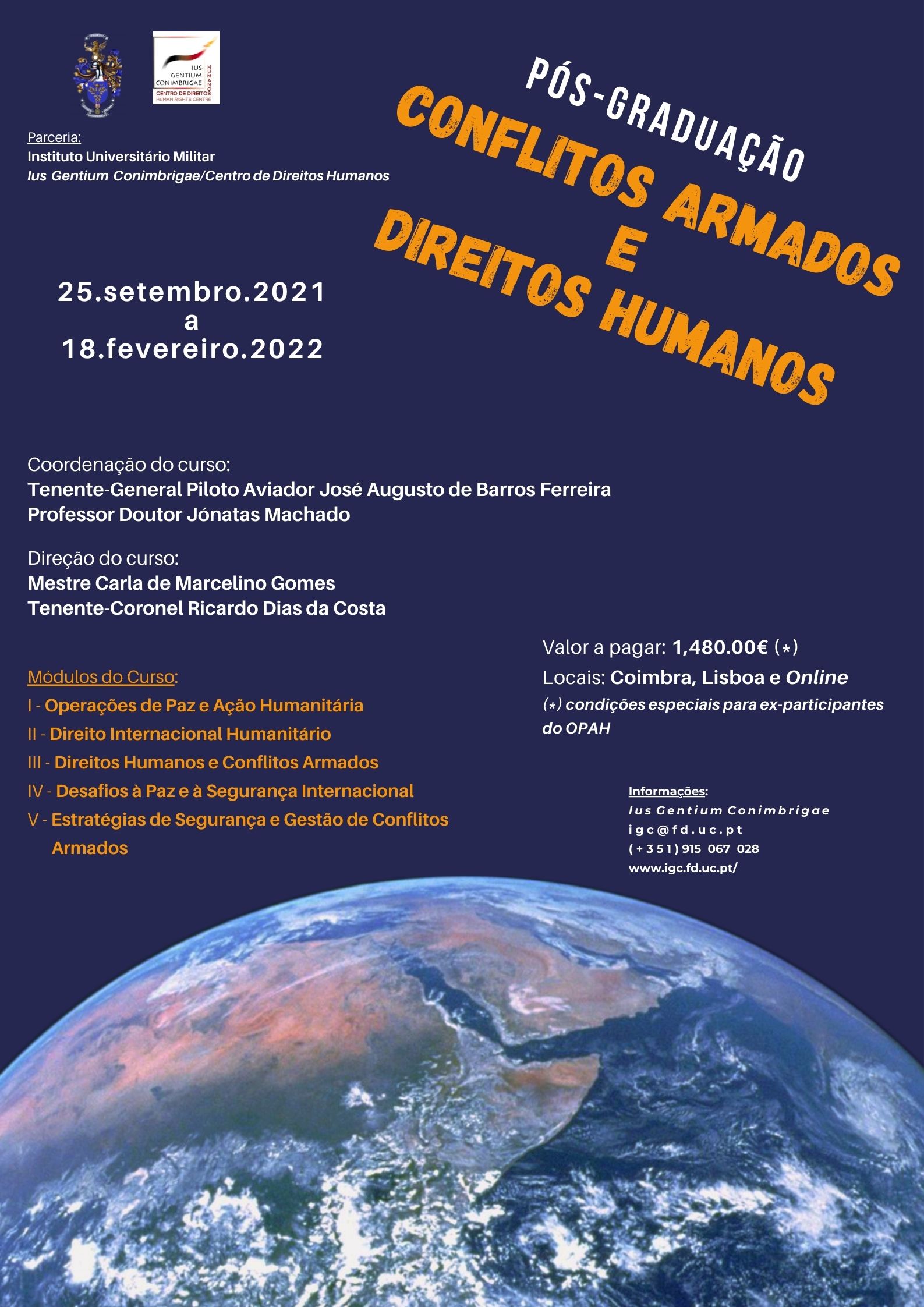  1ª Pós-graduação em Conflitos Armados e Direitos Humanos