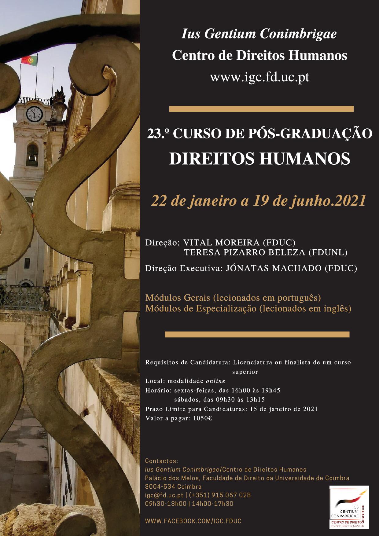 23º Curso de Pós-graduação em Direitos Humanos