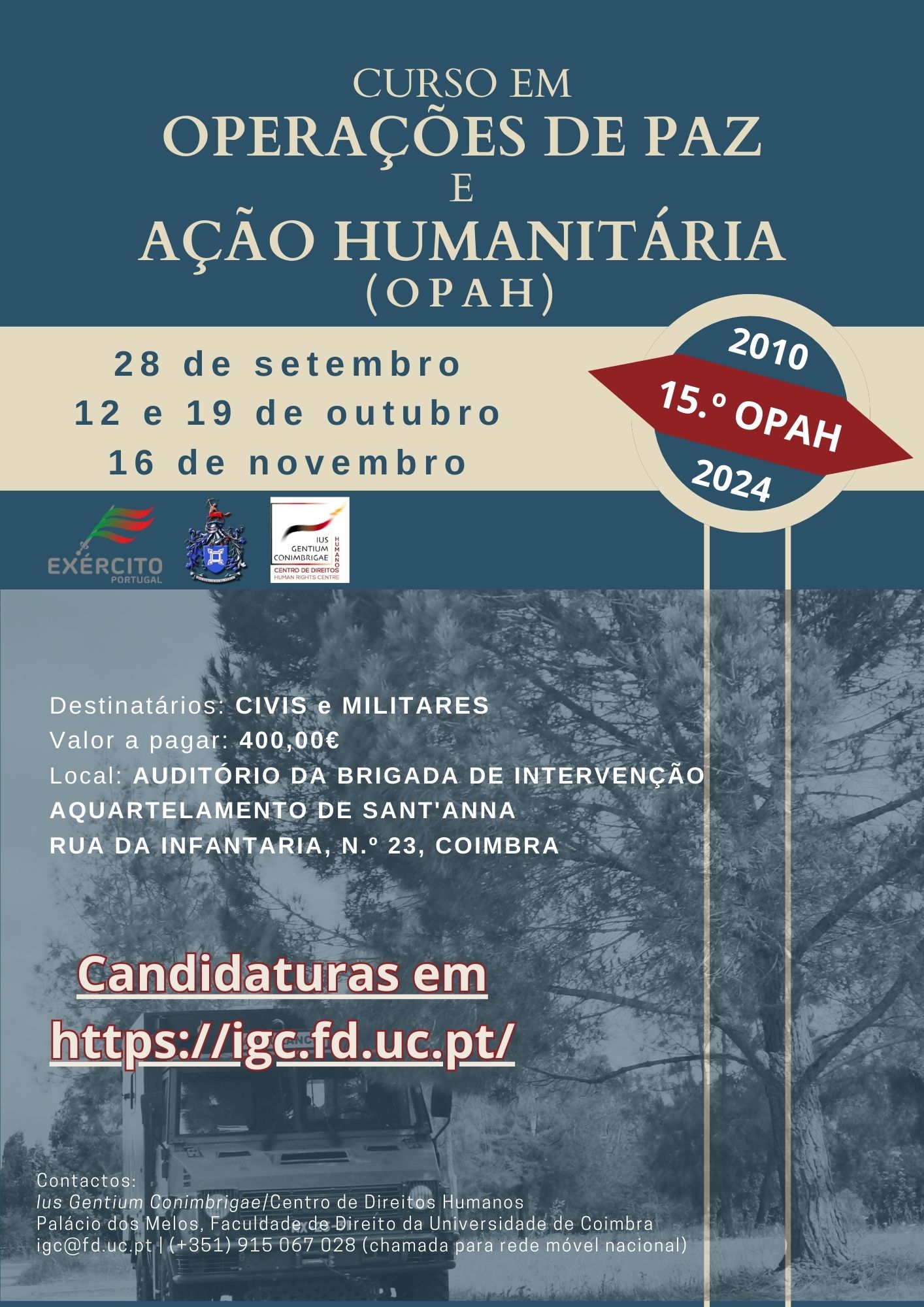 15.º Curso em Operações de Paz e Ação Humanitária